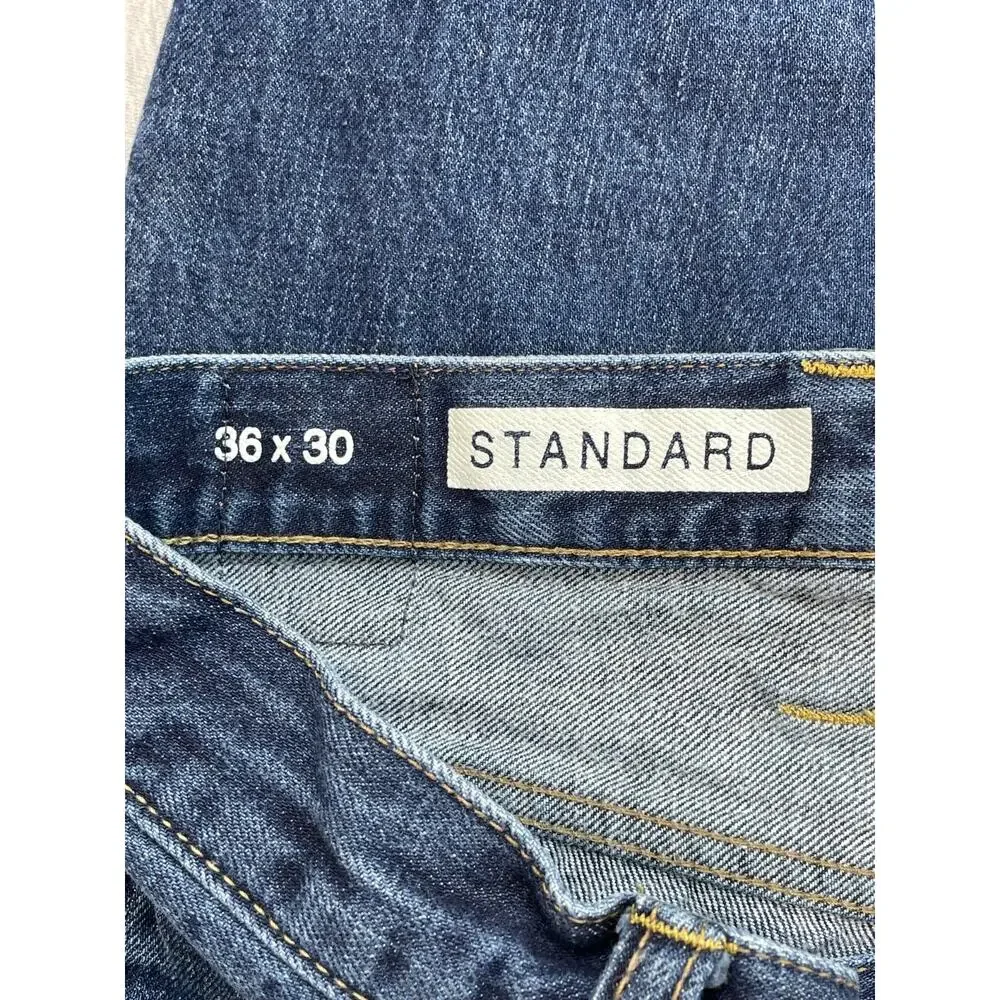 Gap 1969 Jeans Mens 36 x 30 Blue 100% Cotton Ringspun Denim Standard Straight